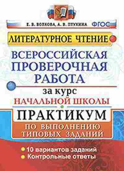 Книга ВПР Лит.чтение Практикум за курс нач.шк. Волкова Е.В., б-96, Баград.рф